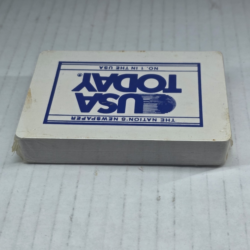 Vintage USA TODAY Logo Playing Cards Deck 1980s Sealed Advertising Promo Poker‎ - Picture 4 of 5